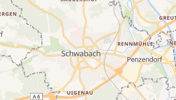 Schwabach - szczegółowa mapa Google