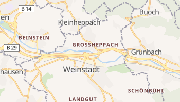 Weinstadt - szczegółowa mapa Google