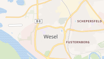 Wesel - szczegółowa mapa Google