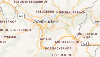 Zweibrücken - szczegółowa mapa Google