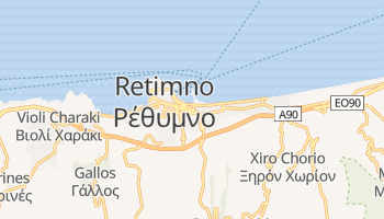 Retimno - szczegółowa mapa Google