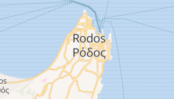 Rodos - szczegółowa mapa Google