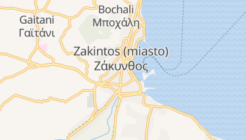 Zakintos - szczegółowa mapa Google