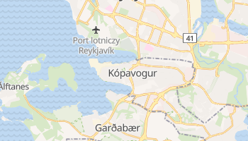 Kópavogur - szczegółowa mapa Google