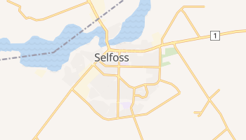 Selfoss - szczegółowa mapa Google