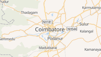 Coimbatore - szczegółowa mapa Google