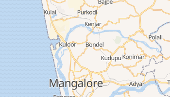 Mangalore - szczegółowa mapa Google