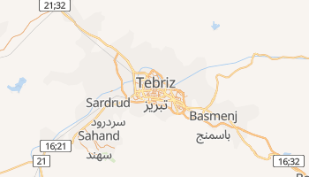 Tebriz - szczegółowa mapa Google
