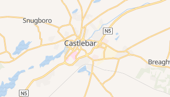 Castlebar - szczegółowa mapa Google