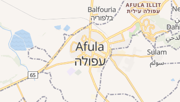 Afula - szczegółowa mapa Google