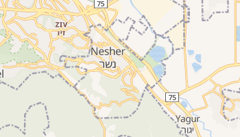 Nesher - szczegółowa mapa Google
