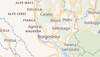 Borgosesia - szczegółowa mapa Google