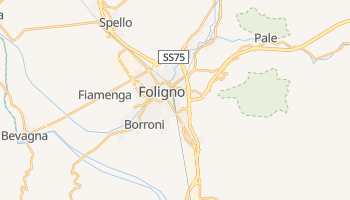 Foligno - szczegółowa mapa Google