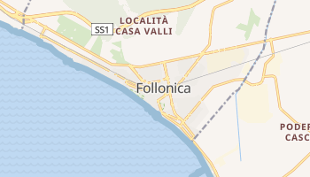Follonica - szczegółowa mapa Google