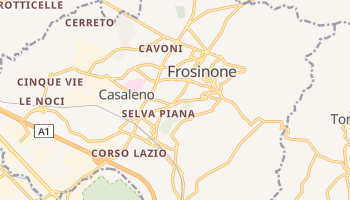 Frosinone - szczegółowa mapa Google