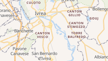 Ivrea - szczegółowa mapa Google