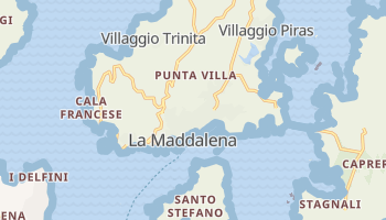 La Maddalena - szczegółowa mapa Google