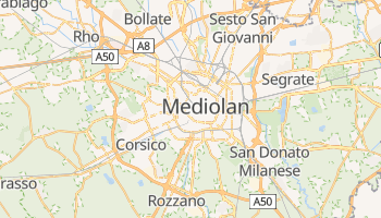 Mediolan - szczegółowa mapa Google