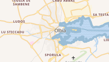 Olbia - szczegółowa mapa Google