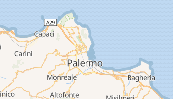 Palermo - szczegółowa mapa Google