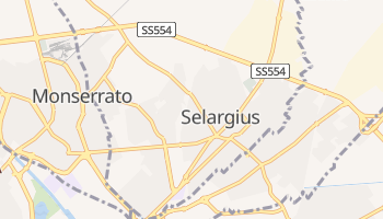 Selargius - szczegółowa mapa Google