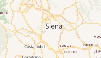 Siena - szczegółowa mapa Google