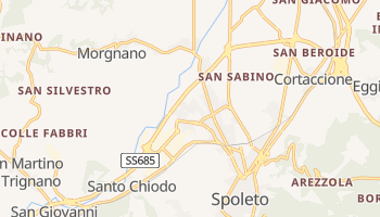 Spoleto - szczegółowa mapa Google