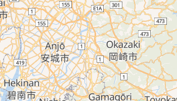 Okazaki - szczegółowa mapa Google