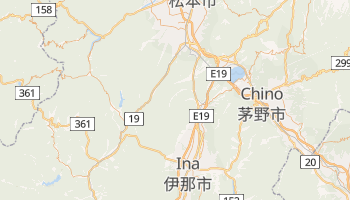 Shiojiri - szczegółowa mapa Google