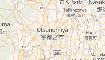 Utsunomiya - szczegółowa mapa Google