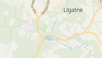 Līgatne - szczegółowa mapa Google