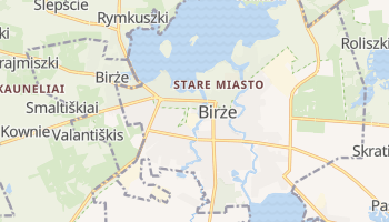 Birże - szczegółowa mapa Google