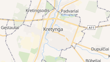 Kretynga - szczegółowa mapa Google
