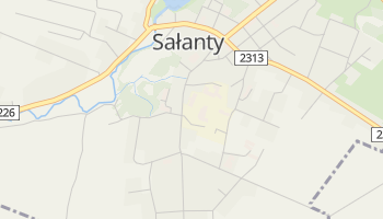 Sałanty - szczegółowa mapa Google