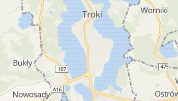 Troki - szczegółowa mapa Google