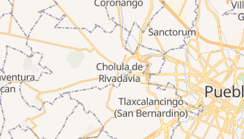 Cholula - szczegółowa mapa Google