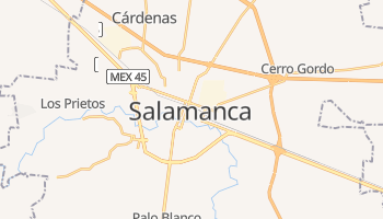 Salamanka - szczegółowa mapa Google