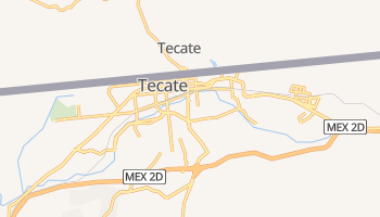 Tecate - szczegółowa mapa Google