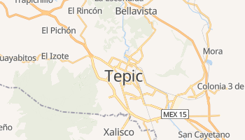 Tepic - szczegółowa mapa Google