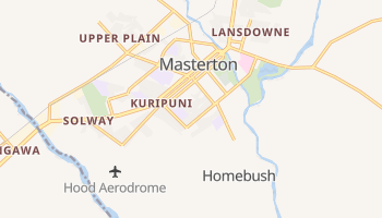 Masterton - szczegółowa mapa Google