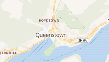 Queenstown - szczegółowa mapa Google