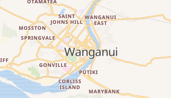 Wanganui - szczegółowa mapa Google