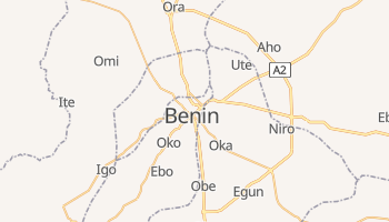 Benin - szczegółowa mapa Google