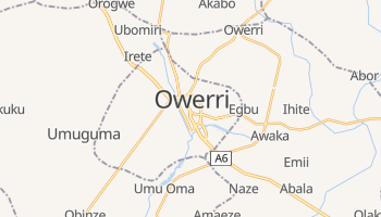 Owerri - szczegółowa mapa Google