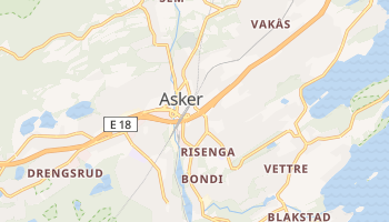 Asker - szczegółowa mapa Google
