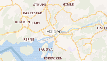 Halden - szczegółowa mapa Google