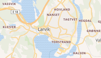 Larvik - szczegółowa mapa Google