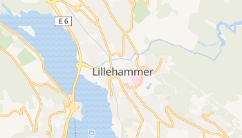 Lillehammer - szczegółowa mapa Google