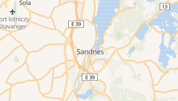 Sandnes - szczegółowa mapa Google