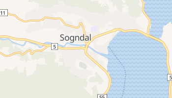 Sogndal - szczegółowa mapa Google